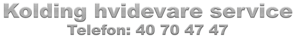 Kolding Hvidevare service